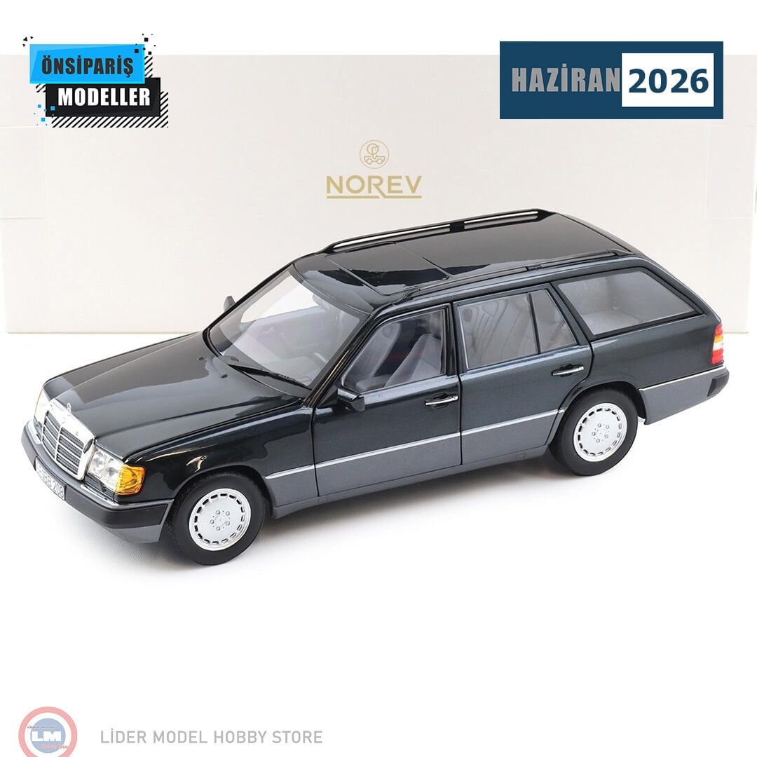 1:18 Norev 1990 Mercedes Benz 300D T Model Blue-Black