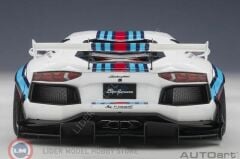 1:18 Autoart Lamborghini Aventador - ''Martini'' Livery - Liberty Walk LB-Works