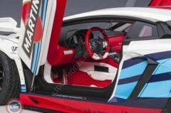 1:18 Autoart Lamborghini Aventador - ''Martini'' Livery - Liberty Walk LB-Works