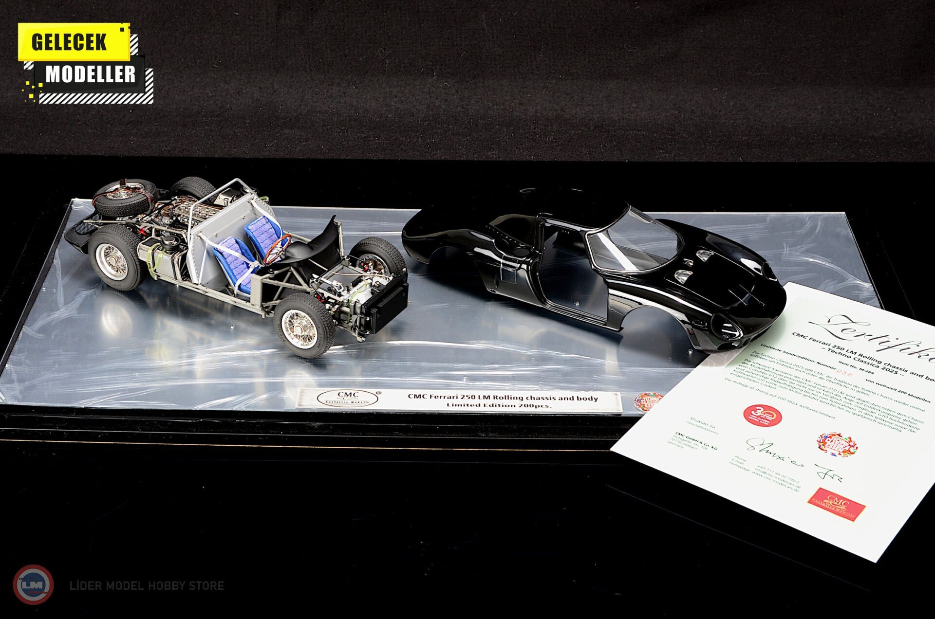 1:18 CMC 2025 Ferrari 250 LM, Rolling Chassis + Car body separately