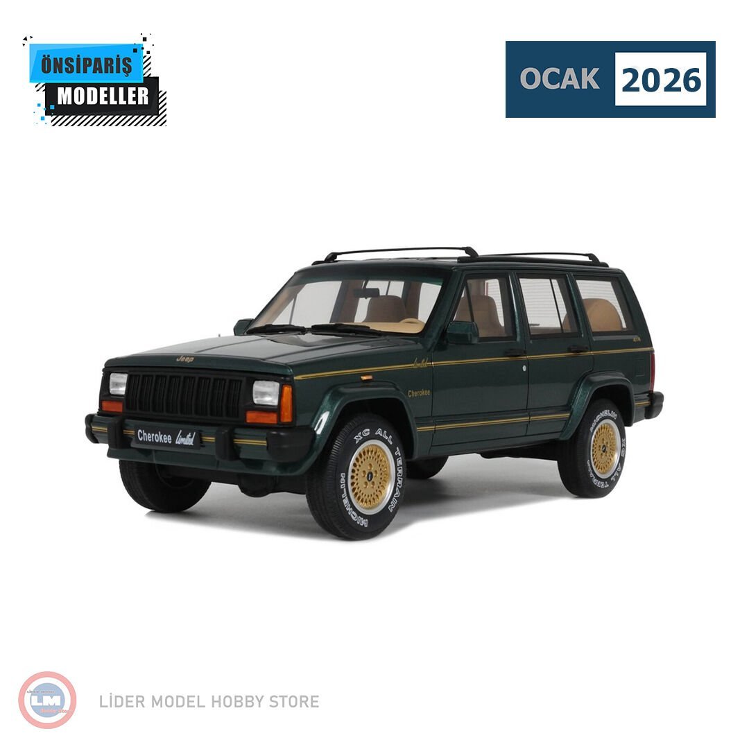 1:18 Otto 1995 Jeep Cherokee XJ Limited Hunter Green