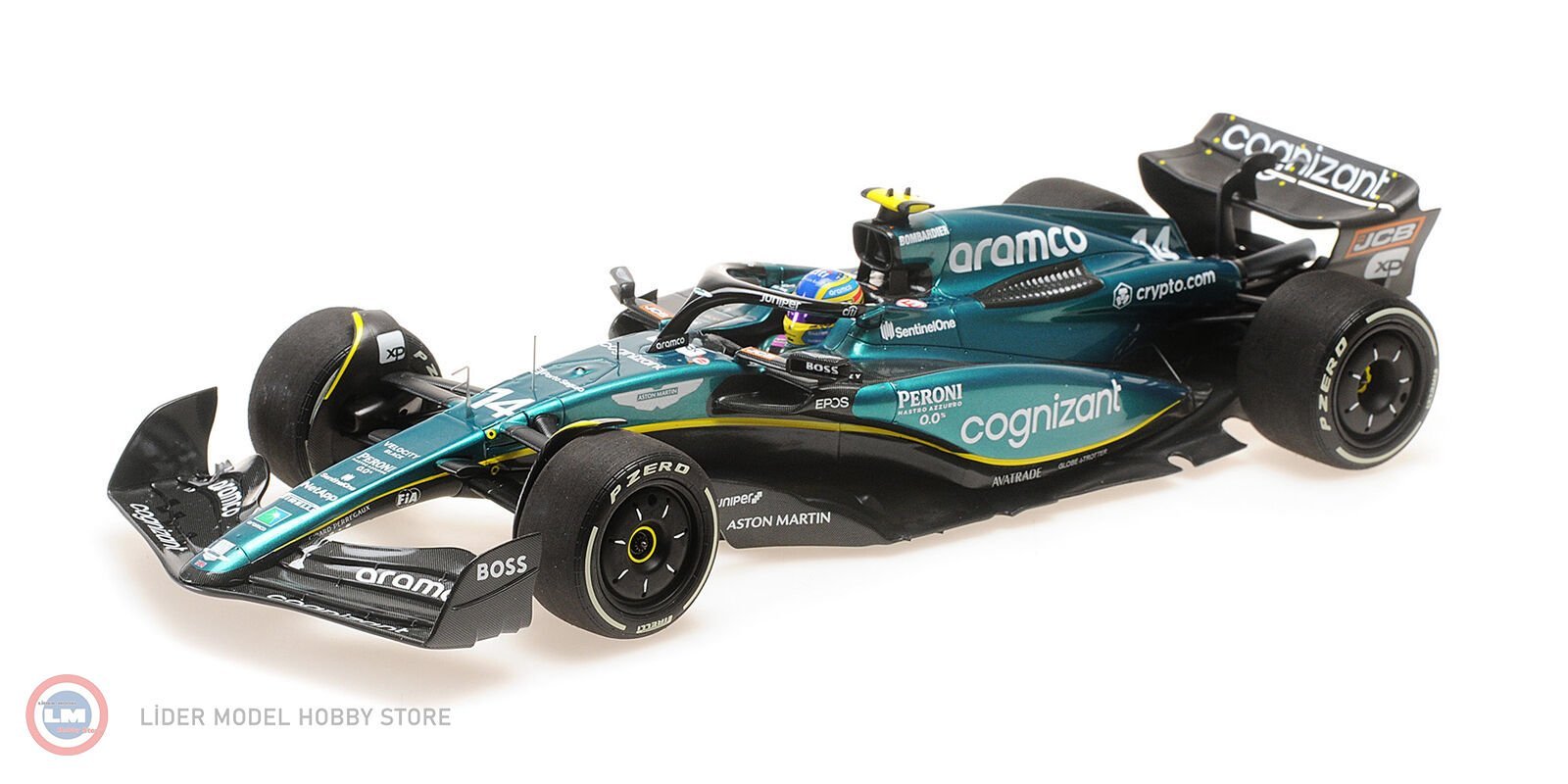 1:18 2023 Aston Martin  #14 ARAMCO COGNIZANT FORMULA ONE TEAM AMR23 - FERNANDO ALONSO - Formula 1