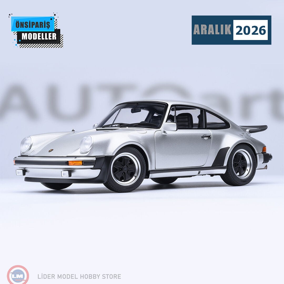 1:18 Autoart Porsche 911 Turbo 3.0 930 Silver Metallic