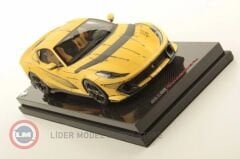 1:18 Ferrari 812 Competizione - Matt Yellow with Sketch Genuine Carbon Base
