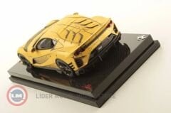 1:18 Ferrari 812 Competizione - Matt Yellow with Sketch Genuine Carbon Base