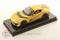 1:18 Ferrari 812 Competizione - Matt Yellow with Sketch Genuine Carbon Base