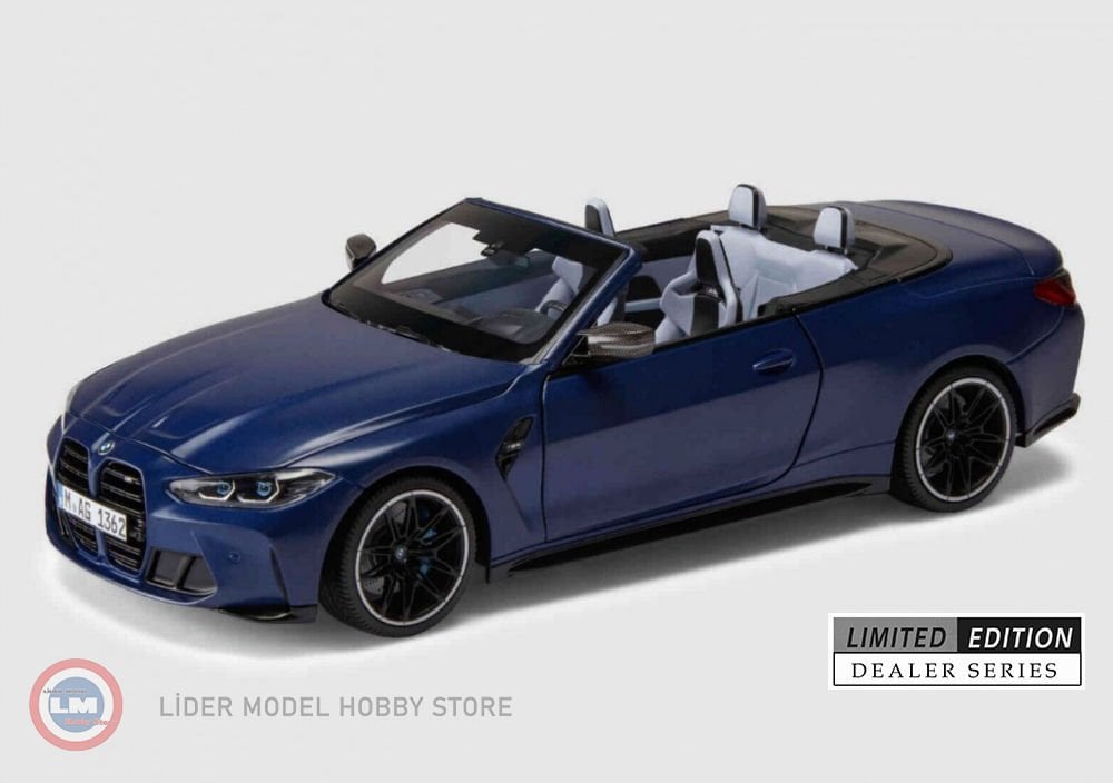 1:18 Minichamps 2020 BMW M4 Cabrio G83 blue metallic
