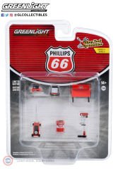 1:64 '' Phillips 66 '' Garaj Aletleri Aksesuar Seti