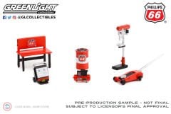 1:64 '' Phillips 66 '' Garaj Aletleri Aksesuar Seti