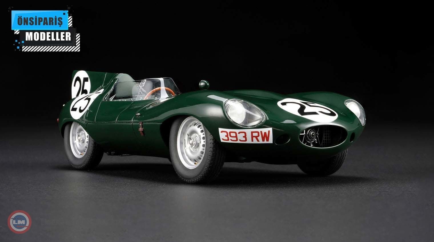 1:18 1956 Jaguar D-type Winner 12h Reims #25 Driven by Hamilton