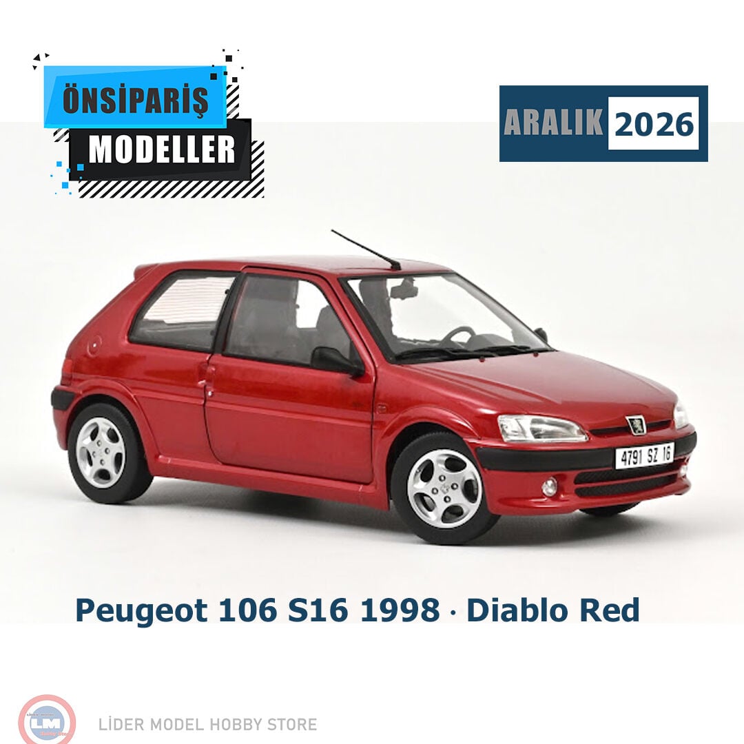 1:18 NOREV Peugeot 106 S16 1998 Diablo Red
