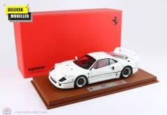 1:18 BBR Ferrari F40-  White and black-silver rims