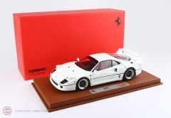 1:18 BBR Ferrari F40-  White and black-silver rims