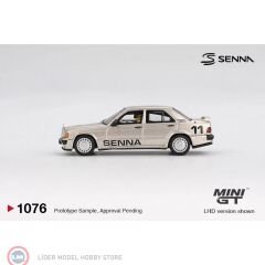 1:64 Mini GT Mercedes Benz 190E 2.3-16 #11 AYRTON SENNA W FIGURE RACE OF CHAMPIONS 1984