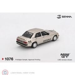 1:64 Mini GT Mercedes Benz 190E 2.3-16 #11 AYRTON SENNA W FIGURE RACE OF CHAMPIONS 1984
