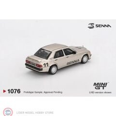 1:64 Mini GT Mercedes Benz 190E 2.3-16 #11 AYRTON SENNA W FIGURE RACE OF CHAMPIONS 1984