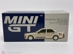 1:64 Mini GT Mercedes Benz 190E 2.3-16 #11 AYRTON SENNA W FIGURE RACE OF CHAMPIONS 1984