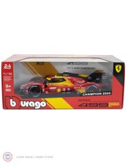 1:18 Burago Ferrari 499P #50 - Winner Le Mans 2024 Driven by Fuoco