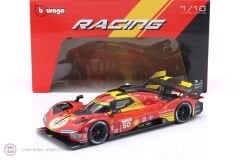 1:18 Burago Ferrari 499P #50 - Winner Le Mans 2024 Driven by Fuoco