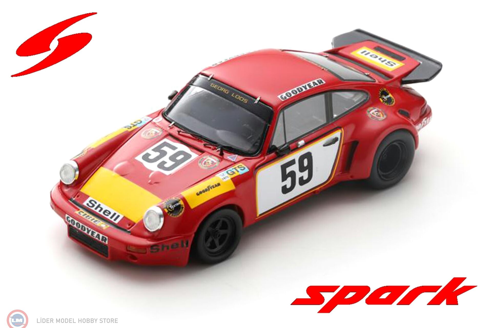 1:64 Spark Porsche 911 Carrera RSR 3.0 #59 24H Le Mans 1975