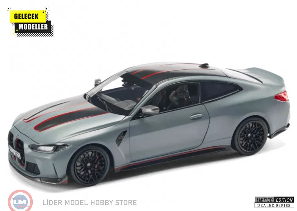 1:18 Minichamps 2022 BMW M4 CSL Brooklyn Grey