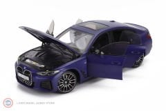 1:18 Minichamps 2022 BMW i4 G26 M50 Frozen Blue