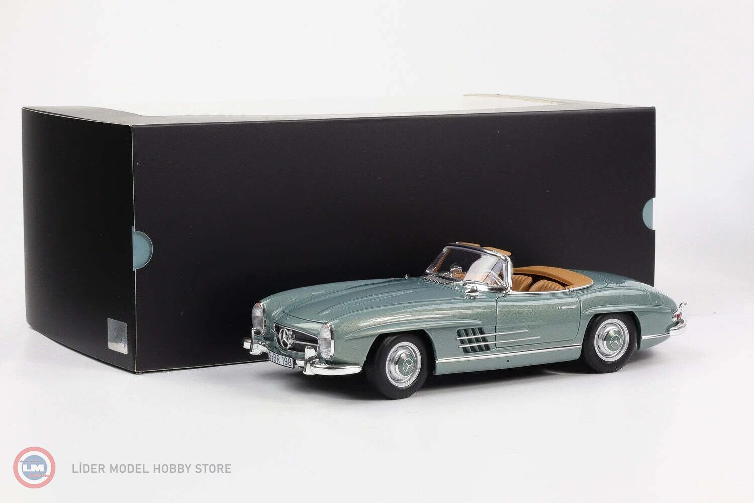 1:18 Norev 1957 Mercedes Benz 300 SL Roadster W198 Light Green