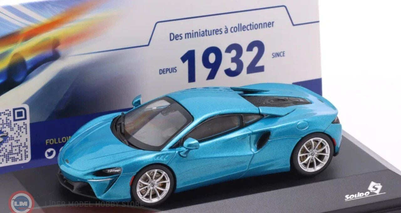 1:43 Solido 2022 Mclaren Artura – Belize Blue
