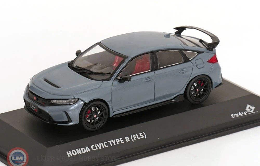1:43 Solido 2023 Honda Civic Type R – SONIC GRAY