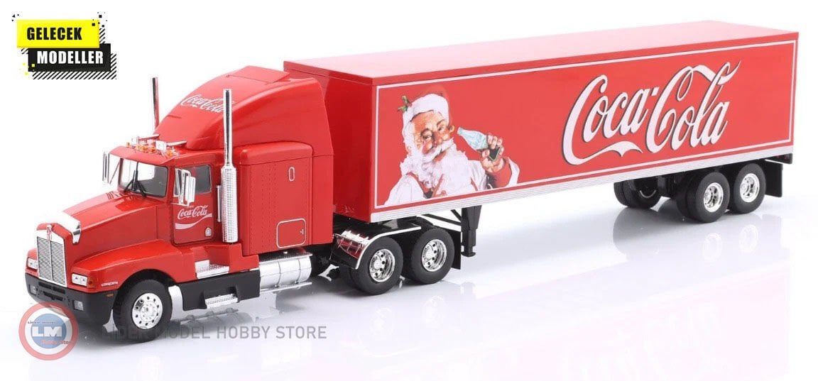1:43 WERK83 1986 Kenworth T600 Semi trailer Truck Coca Cola