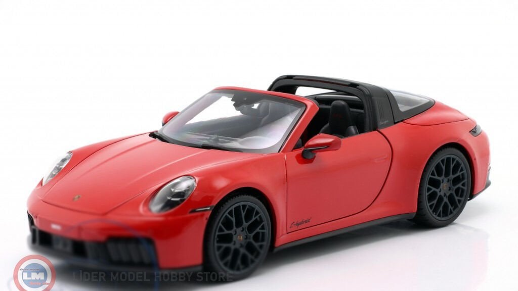 1:18 Maisto 2025 Porsche 911 (992.2) TARGA 4 GTS HYBRID - red