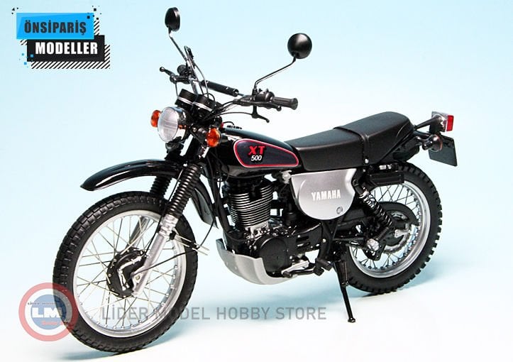 1:12 1988 YAMAHA XT500 Motosiklet -BLACK