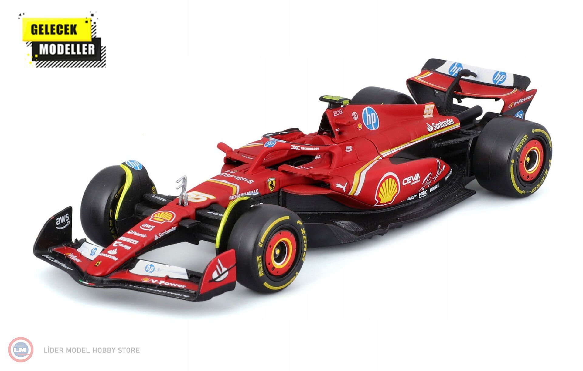 1:43 Burago 2024 FERRARI SF-24 Monza - CARLOS SAINZ #55 Formula 1