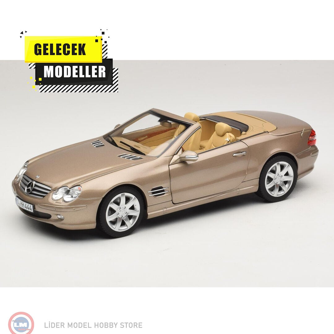 1:18 Norev 2003 Mercedes Benz SL500 R230 Travertine Beige