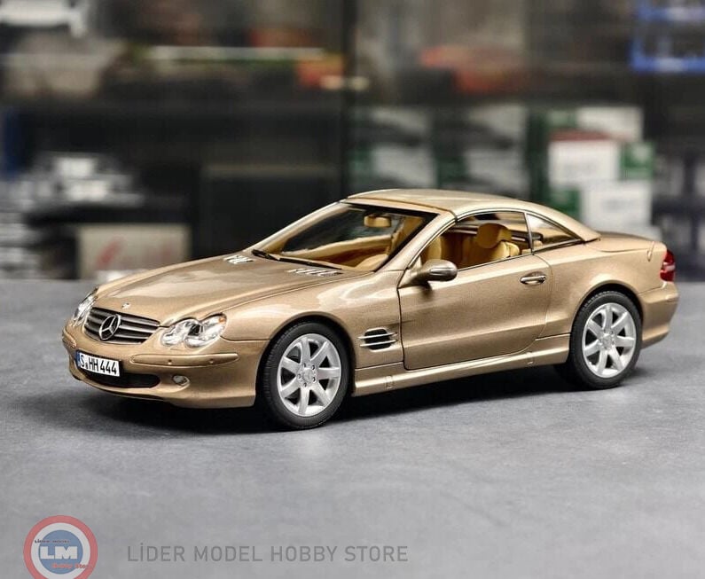 1:18 Norev 2003 Mercedes Benz SL500 R230 Travertine Beige