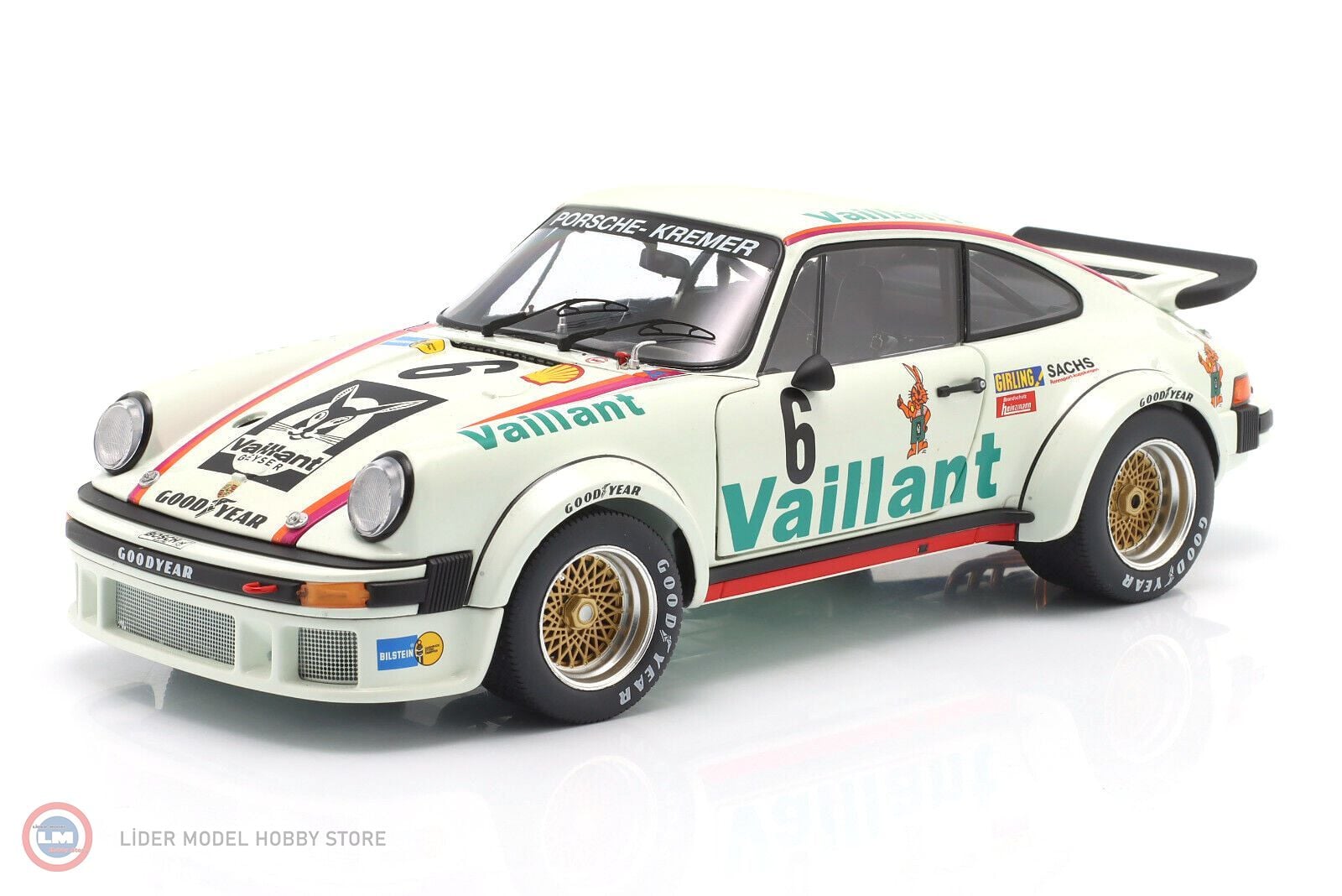 1:18 Schuco Porsche 934 RSR Vaillant #6 Wollek Norisring 1976