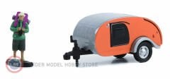 1:64 Teardrop Trailer with Backpacker Figure