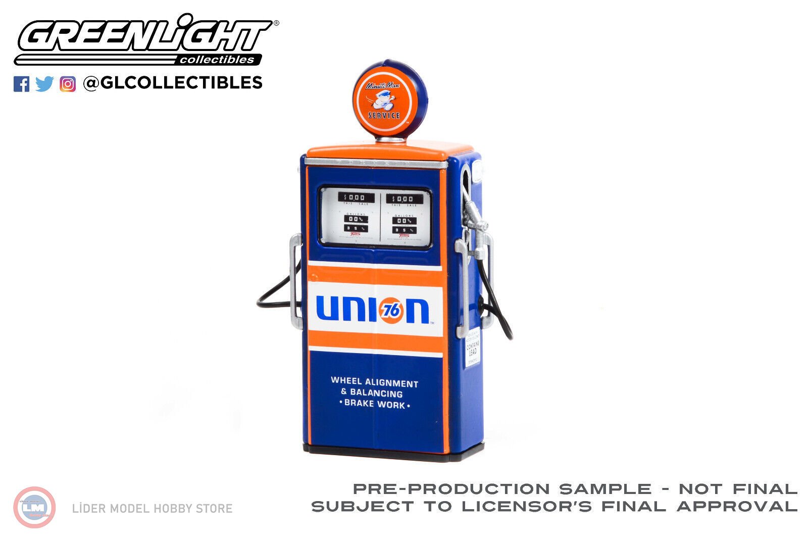1:18 1954 Tokheim 350 Twin Gaz Pompası Union
