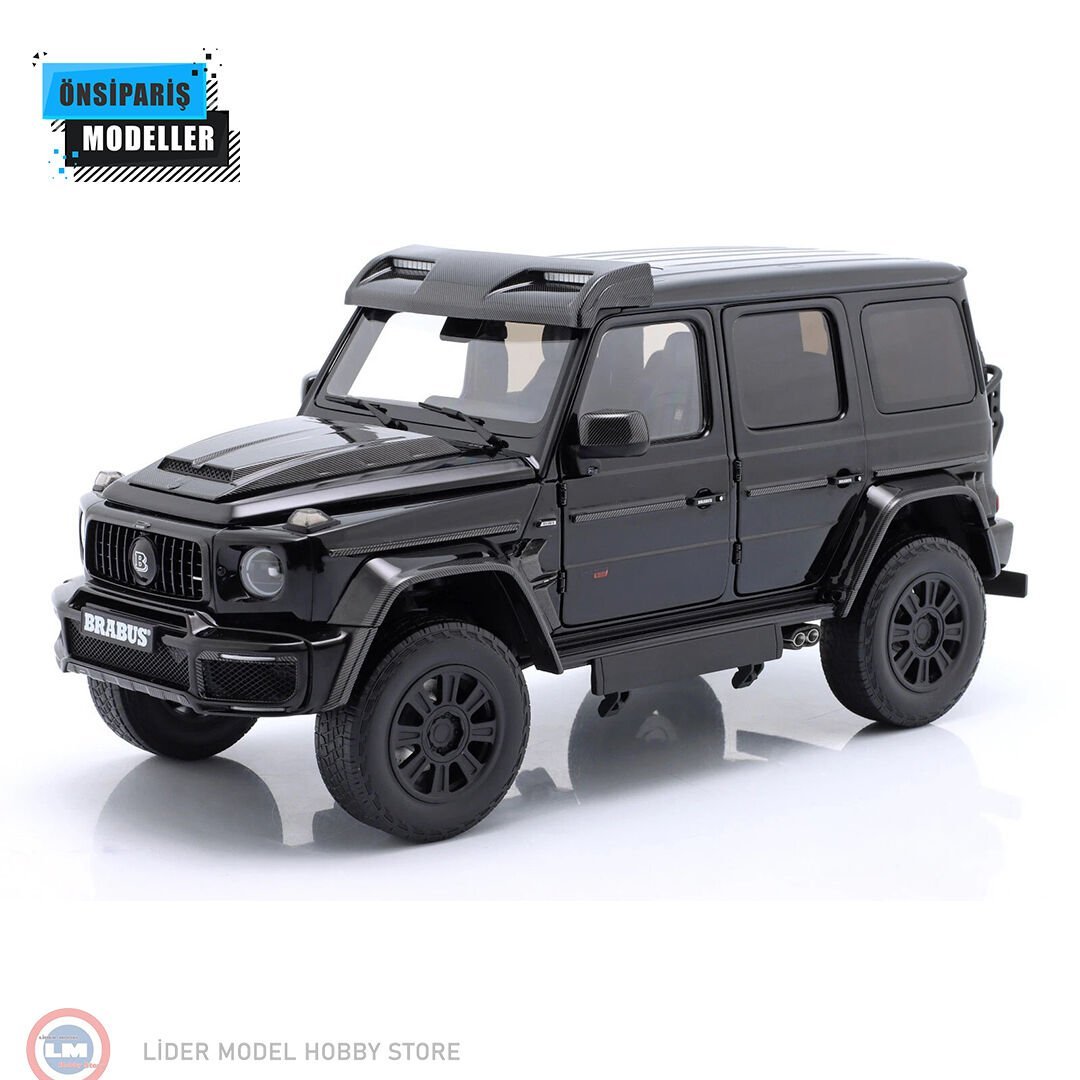 1:18 Almost Real 2023 Mercedes Benz G63 Brabus W463 Obsidian Black