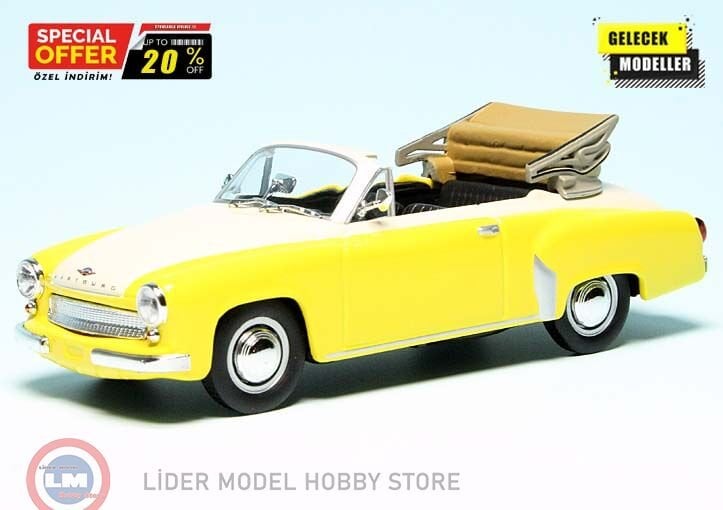 1:43 Maxichamps 1958 WARTBURG A 311 CABRIOLET