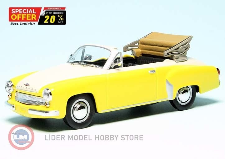 1:43 Maxichamps 1958 WARTBURG A 311 CABRIOLET