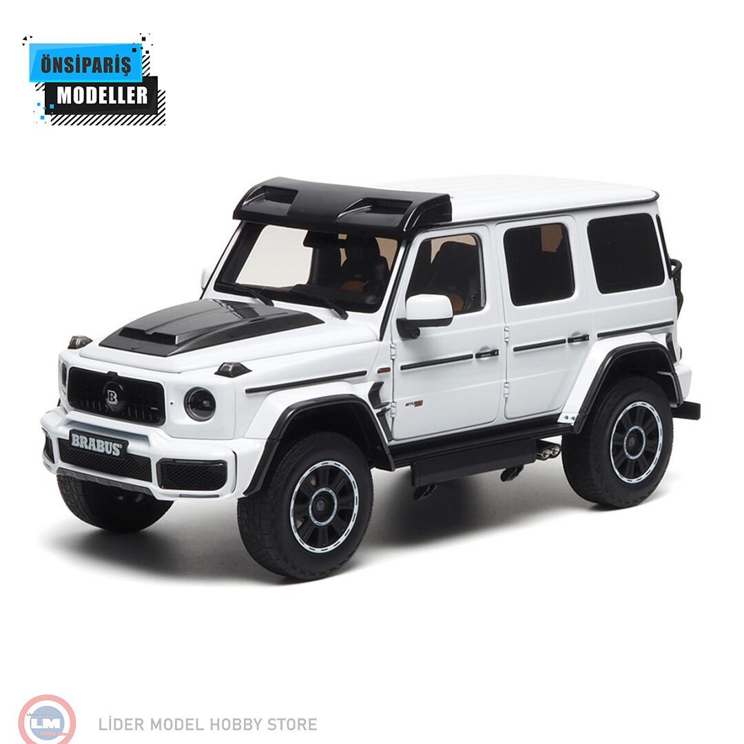 1:18 Almost Real 2023 Mercedes Benz G63 Brabus W463 4x4 Diamond White