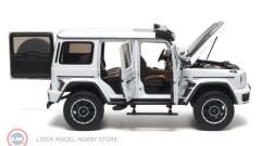 1:18 Almost Real 2023 Mercedes Benz G63 Brabus W463 4x4 Diamond White