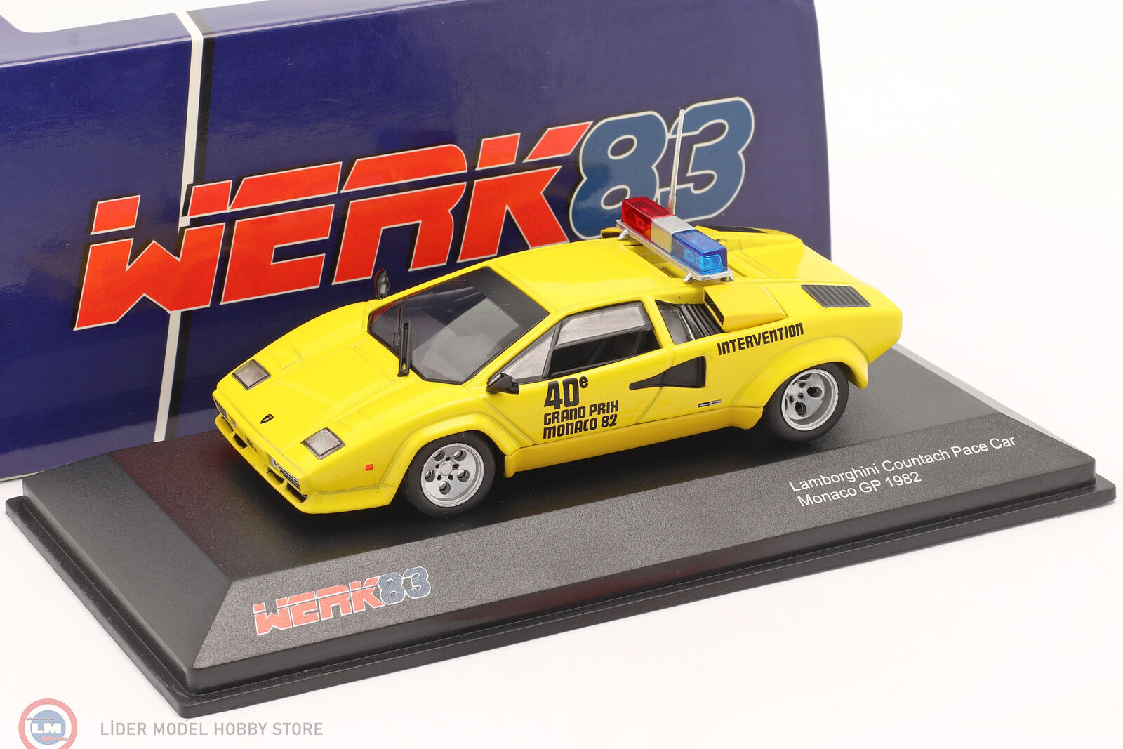 1:43 1982 Lamborghini Countach Safety Car Monaco GP Formel 1