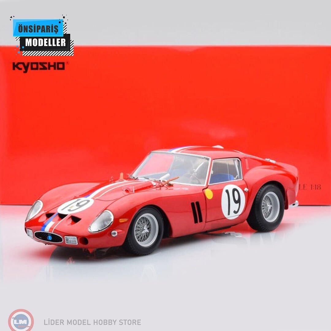 1:18 Kyosho 1962 Ferrari 250 GTO No 19 2nd Place Le Mans