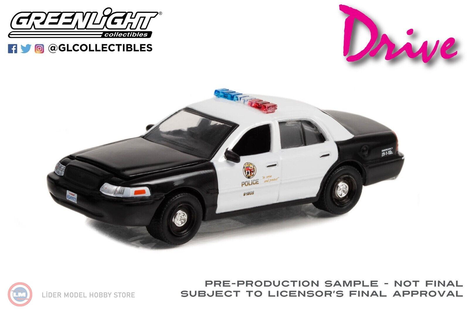 1:64 2001 Ford Crown Victoria Police Interceptor - Drive (2011)