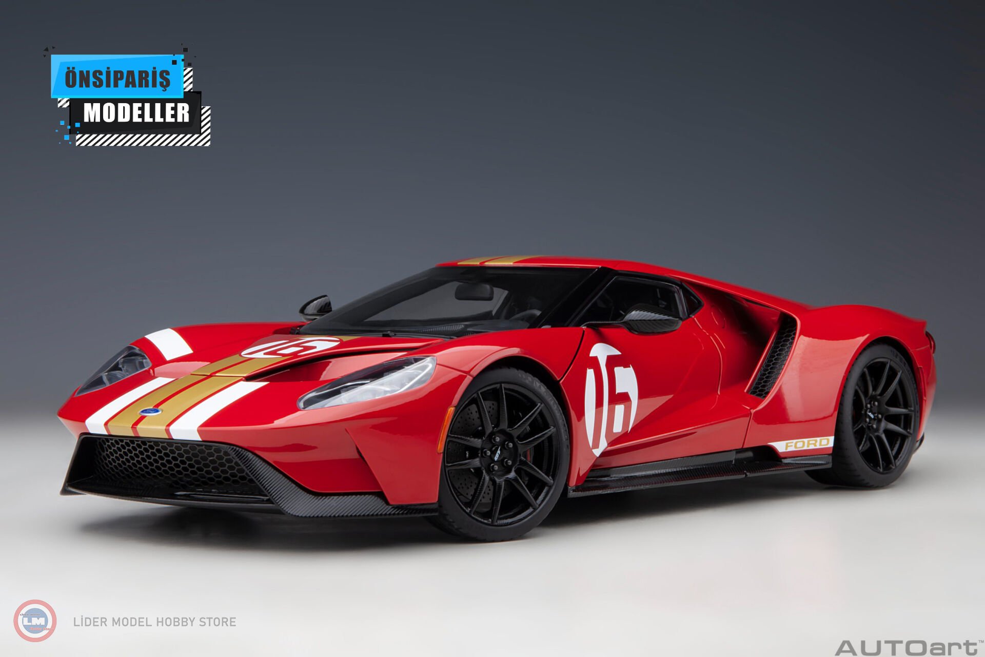 1:18 2022 Ford GT 2022 Alan Mann Heritage Edition (Alan Mann Red) 72827 (Alan Mann Red)