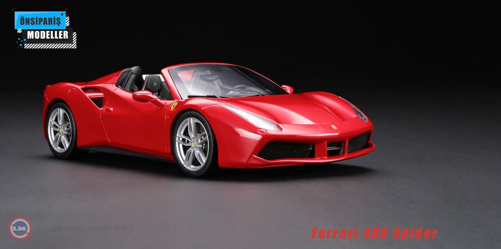 1:18 Amalgam Ferrari 488 Spider