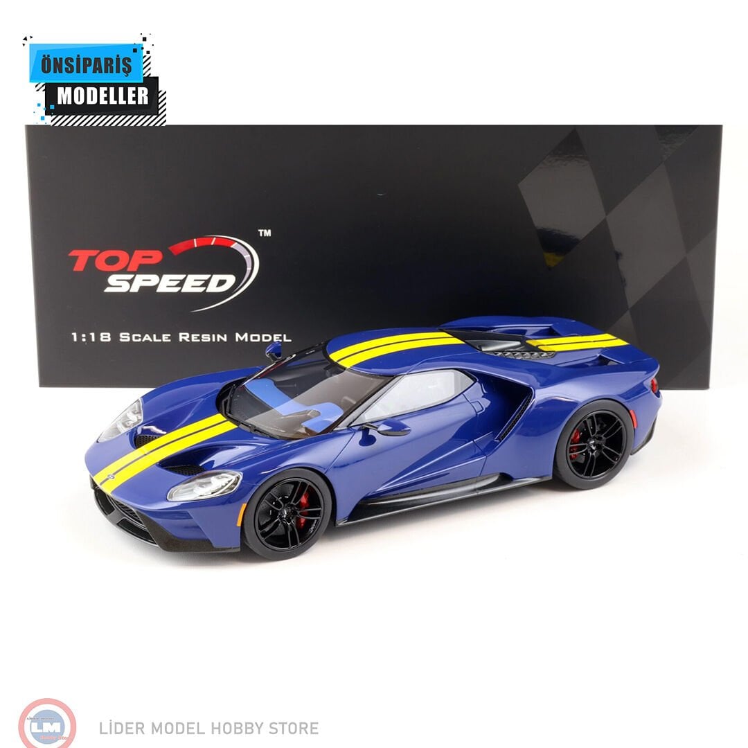 1:18 TSM Ford GT Coupe Sunoco Blue