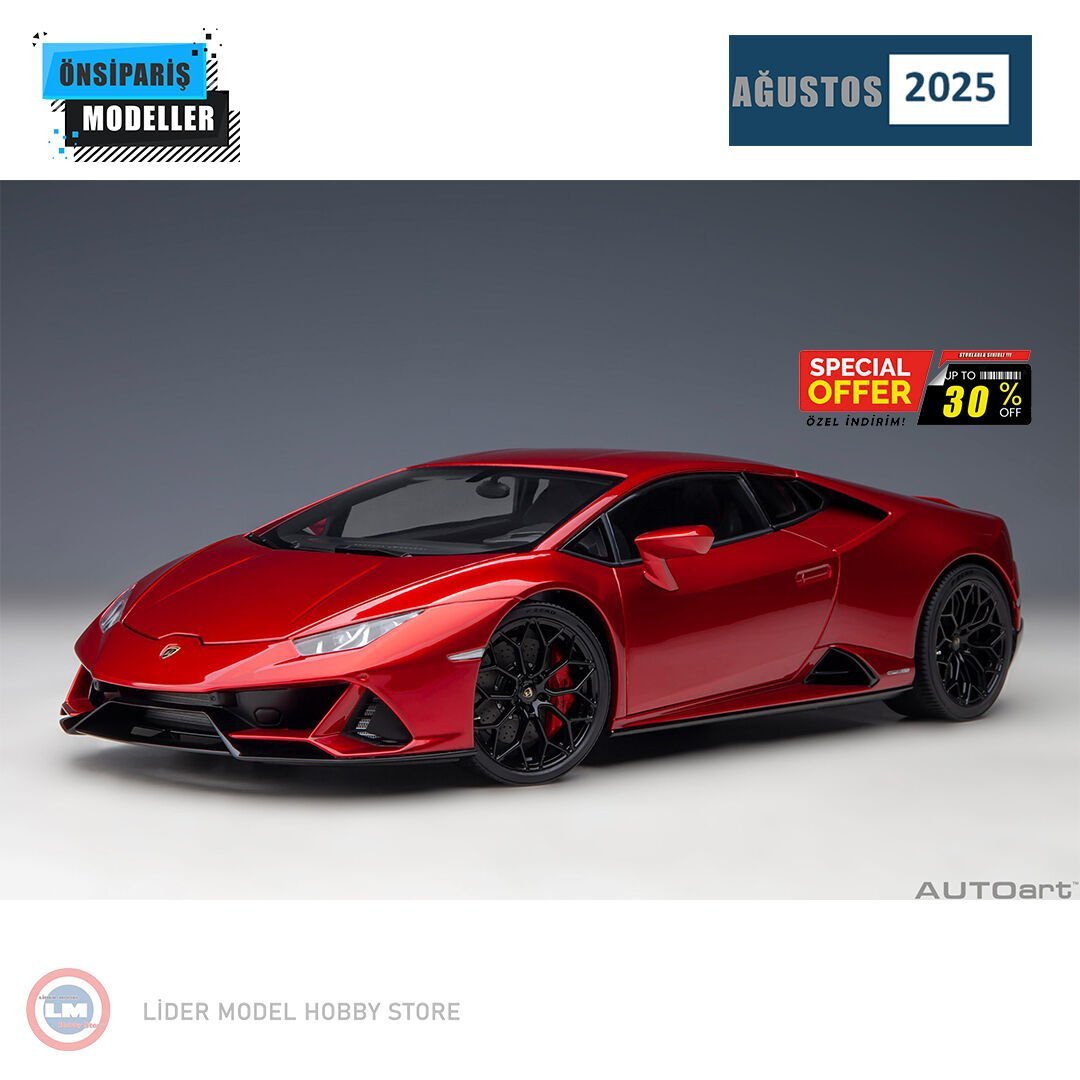 1:18 Autoart 2019 Lamborghini Huracan Evo (Rosso Bia)